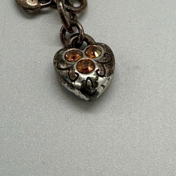 Brighton‎ Jewel Fantasy Beaded Bracelet Silver Tone Faceted Purple Green Beads - Picture 9 of 12